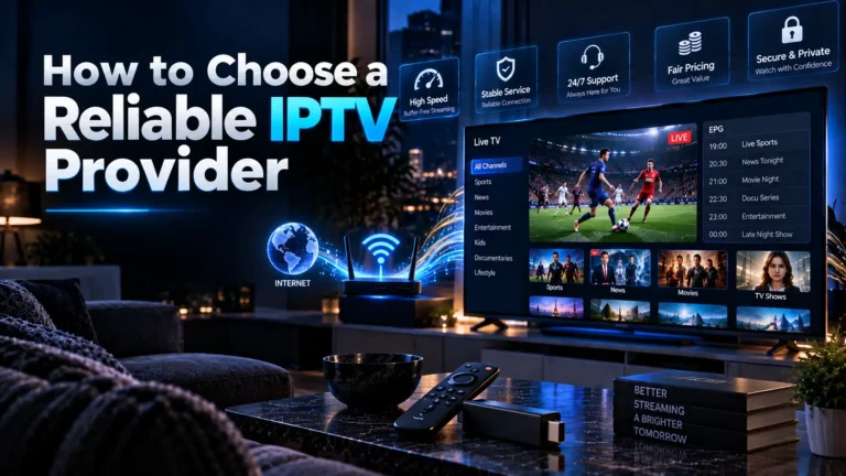 How to Choose a Reliable IPTV Provider in 2026